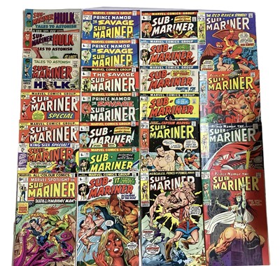 Lot 50 - Marvel Comics Tales to Astonish #70 (1965). 1st solo Sub Mariner in series. Together with Tales to Astonish issues 87 and 100. Also includes a small group of Sub Mariner comics. Approximately 24 co...