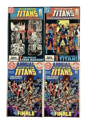 Lot 44 - DC Comics, Tales of the Teen Titans #42 #44 and Annual #3 1984 (2). 'The Judas Contract' Storyline