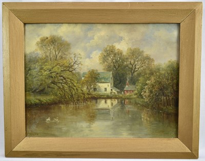 Lot 914 - John Moore of Ipswich (1820-1902) oil on canvas - Lexden Mill, signed, in gilt frame 
Provenance: in the same family ownership since painted