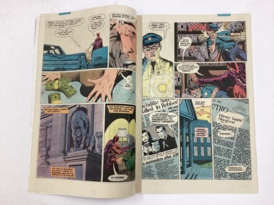 Lot 37 - DC Comics (1980's) Batman Anniversary's. Detective Comics #572 Fifty years anniversary issue, The Brave and the Bold #200 anniversary issue, Batman #400 anniversary issue, Detective Comics Batman's...