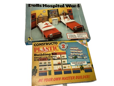 Lot 1886 - Fim German plastic construction kit, boxed, GD229, Swallow Plastics Dolls Hospital Ward, Airfix Waterloo Assault Set, Matchbox 1:32 scale Playkit Counter-Attack PK 1001, Edil Hobby West Series kit,...