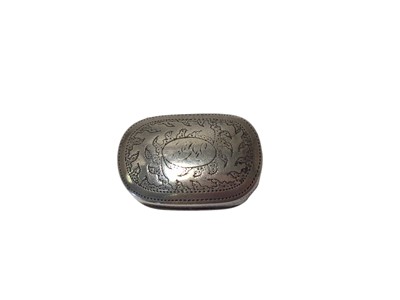 Lot 235 - George III silver vinaigrette by Joseph Willmore