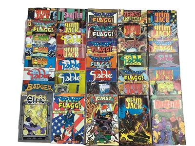 Lot 142 - Large group of comics to include Image comics Youngblood, Deathblow, the Savage Dragon, Stormwatch and more. Together with First comics American Flagg, Nexus, E-Man, Grim Jack and more. Approximate...