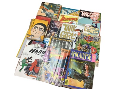 Lot 710 - Box of Comic related magazine and books