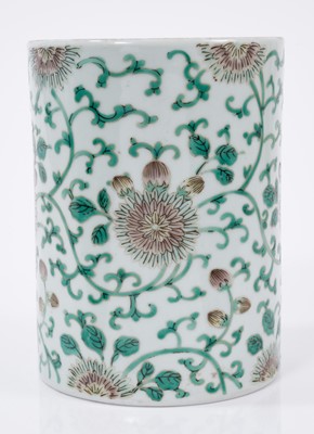 Lot 45 - Chinese porcelain brush pot