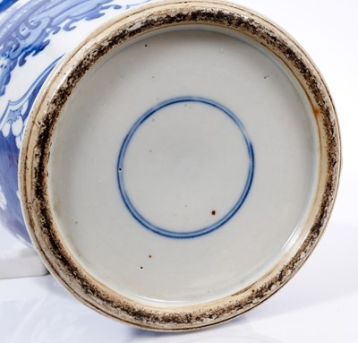 Lot 13 - Chinese blue and white Gu vase