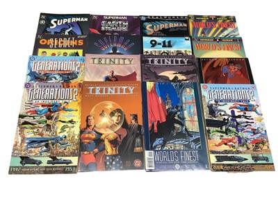 Lot 160 - DC Comics Graphic novels to include Superman: Speeding Bullets, Batman - Superman - Wonder Woman Trinity 1-3, DC Comics 9-11 September 11th 2001 Volume 2 and others