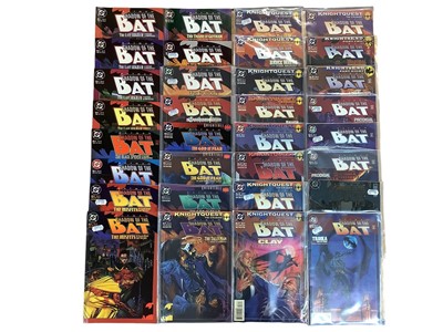Lot 169 - DC Comics, Batman Shadow of the Bat (incomplete run) #1-94 (missing #7, 12, 15, 31, 36, 40, 64, 80). Key Issues #1 First appearance of Victor Zsasz, #83 Helena Bertinelli becomes Batgirl.