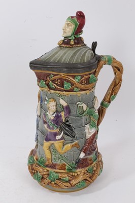 Lot 7 - Minton majolica 'Tower' jug