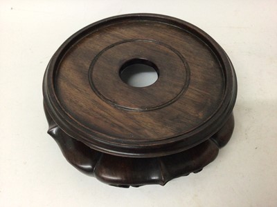 Lot 27 - Large Chinese carved wooden stand