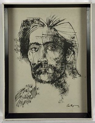 Lot 112 - Juan Carlos Castagnino (1908-1972) pair of prints, illustrations for Martin Fierro, 41cm x 31cm, in glazed frames