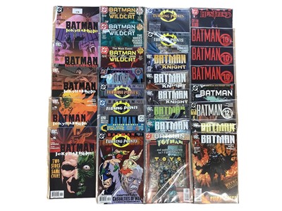 Lot 178 - Group of DC Comics Batman, to include Batman legends of the dark knight, Batman Toyman, Nightwing, Batman journey into knight 1 - 5 (2005 - 2006), Batman turning points 1 - 5 (2001), Batman vs Wild...
