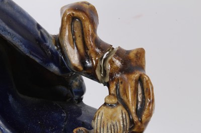 Lot 60 - 19th century Chinese flambé vase, and a large figure