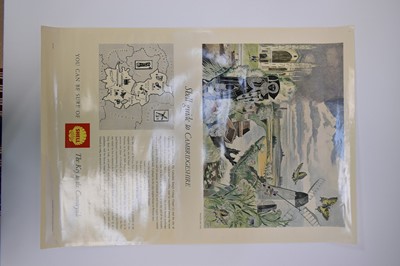 Lot 844 - John Northcote Nash (1883-1977) coloured print - Shell guide to Cambridgeshire, printed by C. Nicholls & Co.