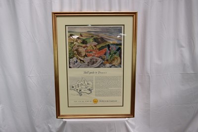 Lot 843 - John Northcote Nash (1883-1977) coloured print - Shell guide to Dorset, printed by C. Nicholls & Co.