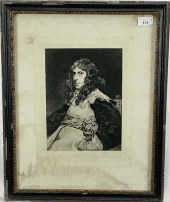 Lot 151 - Victor Gustave Lhuillier, French 1844-1889. Two etchings, one after John Seymour Lucas. Signed and inscribed in pencil to the margin. In Hogarth frames. 33.5x25cm and 35.5x27.5cm