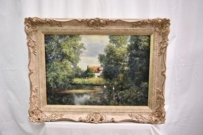 Lot 803 - *Clive Madgwick (1939-2005) oil on canvas - Brundon Mill, signed, framed