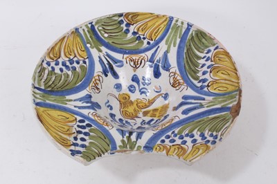 Lot 5 - Tin glazed barbers bowl