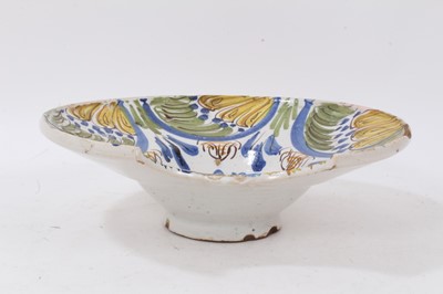 Lot 5 - Tin glazed barbers bowl