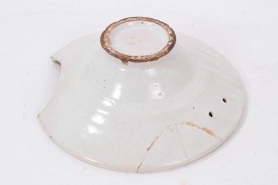 Lot 5 - Tin glazed barbers bowl