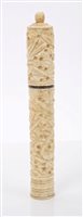 Lot 2840 - Very large 19th century Canton Carsved bone...