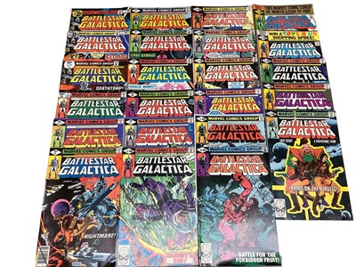 Lot 207 - Marvel Comics Battlestar Galactica (1979-81) Complete run #1-23. American price variants