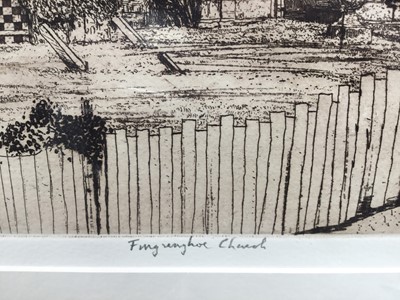 Lot 294 - Charles Bartlett etching- Fingringhoe Church, signed and numbered 22 of 50, unframed