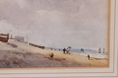 Lot 639 - Thomas Churchyard (1798-1865) watercolour, Beach at Aldeburgh