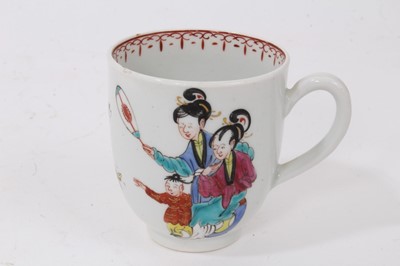 Lot 96 - A Worcester coffee cup, painted in Chinese style, circa 1770