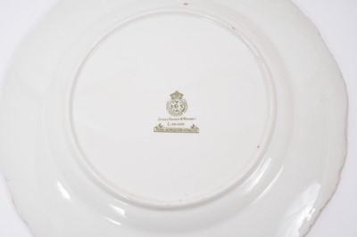 Lot 276 - A set of twelve Royal Worcester plates, printed and painted with game birds, retailers marks for James Green and Nephew, London, marks for circa 1903