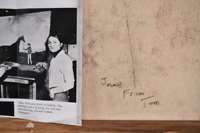 Lot 858 - *Tom Keating (1917-1984) oil on canvas after Stubbs, inscribed verso to Jane Kelly