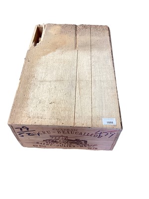 Lot 1088 - Case of Chateau ducru-beaucaillou saint julien medoc, 1976