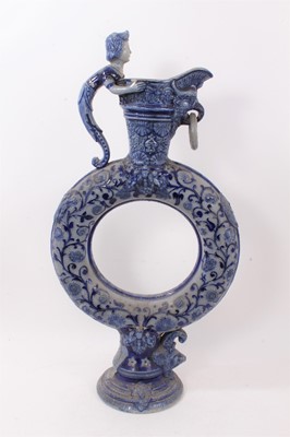 Lot 117 - Large Mettlach wine ewer