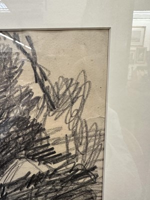 Lot 782 - Harry Becker (1865-1928) pencil and charcoal - Horse and Wagon, 37cm x 57cm, in glazed frame  Provenance: John Stevens Fine Art, Hadleigh Suffolk