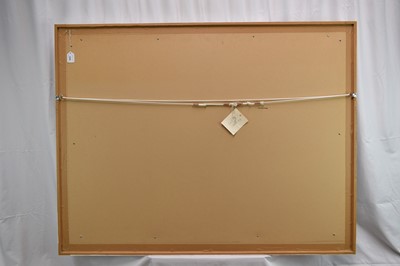 Lot 1028 - Ron Sims (1944-2014) oil on canvas - Whiskers (Cat), 92cm x 122cm, framed