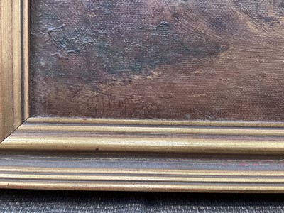 Lot 909 - George Thomas Rope (1845-1912) oil on canvas - Blaxhall Lane, signed and dated 1889, 36cm x 51cm, in gilt frame