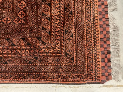 Lot 1262 - Large gold Afghan carpet