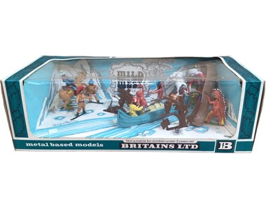 Lot 31 - Britains Cowboys & Indians Battle Set No.7566, boxed