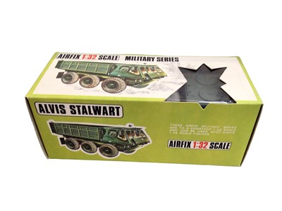 Lot 80 - Airfix 1:32 scale Military Series Vehicles including Cromwell MK IV Tank (x4), ABB01 S.P.Gun (x4) & Alvis Stalwart (x4), Bedford RL Truck (x4), German Half-Track & 105mm Gun (18 total)