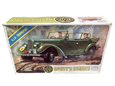 Lot 89 - Airfix 1:32 scale Monty's Humber, Bugatti 35B, Maserati Indy & 1926 Morris Crowley (4)
