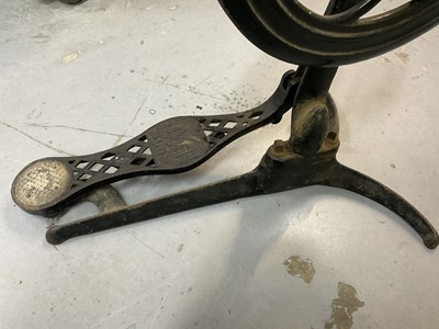 Lot 80 - Antique cast iron dental treadle