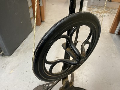 Lot 80 - Antique cast iron dental treadle