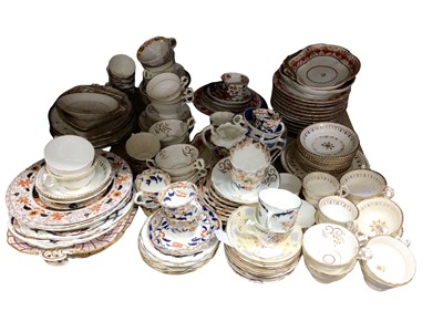 Lot 10 - Group of 19th century and later tea and dinner wares