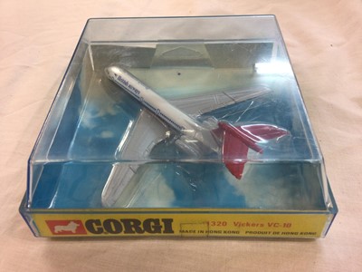 Lot 56 - Corgi Aircraft 1970's British Airways livery Boeing 747-Jumbo No.1315 & Vickers VC-10 No.1320, boxed (4)