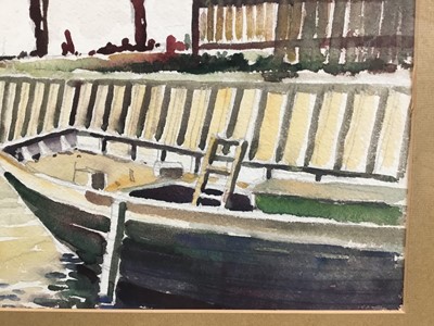 Lot 59 - Paul Earee (1888-1968) watercolour ‘Burnham on Crouch’, signed & inscribed LL, label verso, 27cm x 37cm, framed and glazed