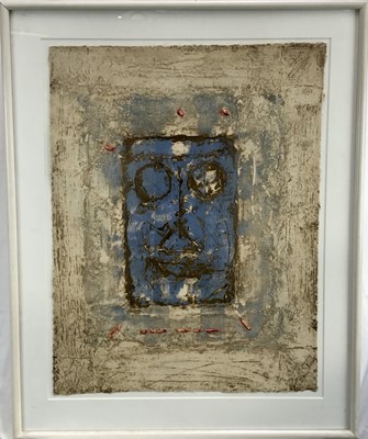 Lot 36 - Pierre Marie Brisson (b.1955) carborundum abstract print, signed