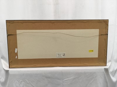 Lot 14 - 20th century Maltese watercolour - landscape, signed indistinctly, dated ‘81, 10.5cm x 38cm, in glazed frame