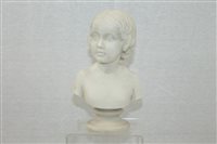 Lot 2262 - 19th century Copeland Parian porcelain bust of...
