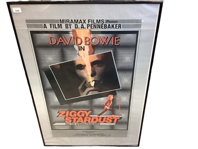 Lot 2209 - David Bowie in Ziggy Stardust and the Spiders from Mars, framed poster
