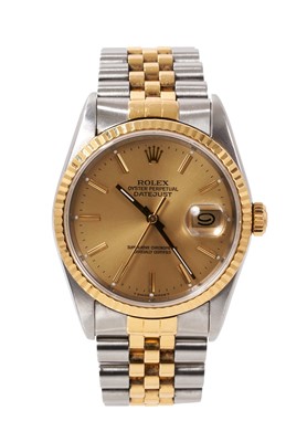 Lot 866 - Gentlemen's Rolex DateJust wristwatch reference 16233 with papers